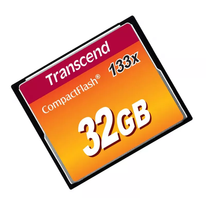 Flash Memory Transcend 32GB CompactFlash 133x TS32GCF133