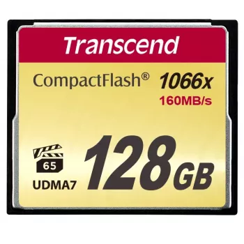 CompactFlash Transcend 128 GB MLC 160 MB/s TS128GCF1000