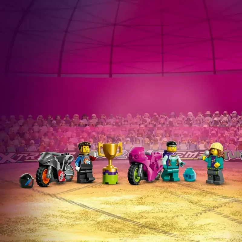LEGO set LEGO City Stuntz 60361 Ultimate Stunt Riders Challenge — zestaw motocykli kaskaderskich
