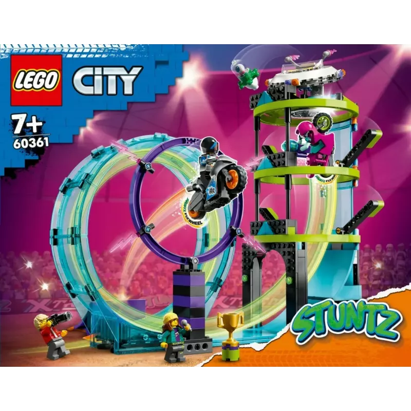 LEGO set LEGO City Stuntz 60361 Ultimate Stunt Riders Challenge — zestaw motocykli kaskaderskich