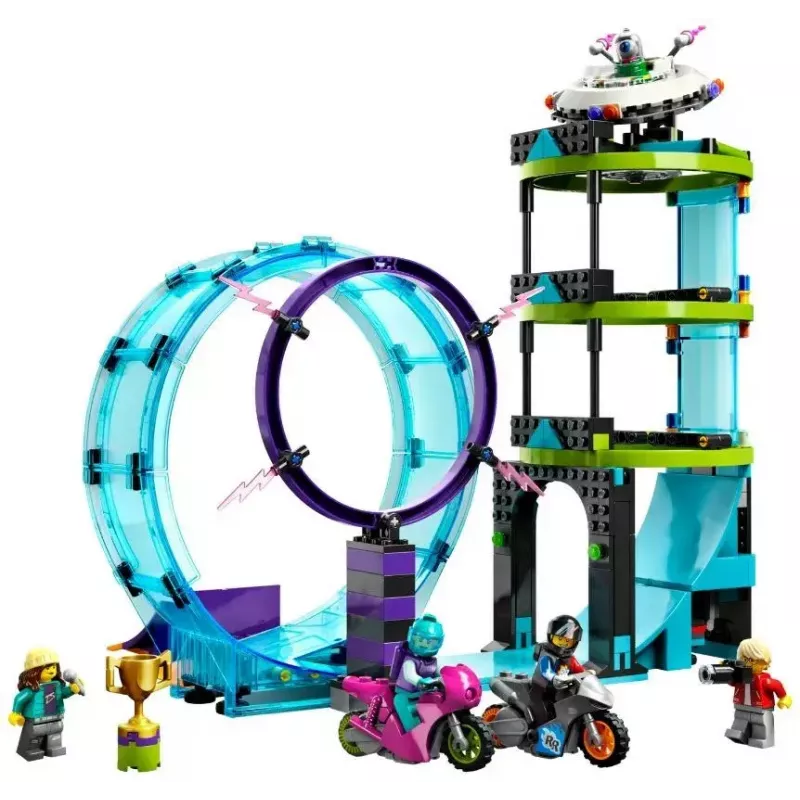 LEGO set LEGO City Stuntz 60361 Ultimate Stunt Riders Challenge — zestaw motocykli kaskaderskich