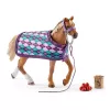 schleich HORSE CLUB koń pełnej krwi angielskiej z derką, Stajnia dla koni, Konie, 5 lat(a), Wielokolorowy, Plastik