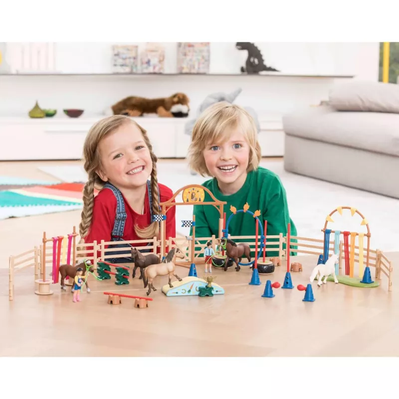 Wyścig zwinności kucyka Schleich FARM WORLD 42482