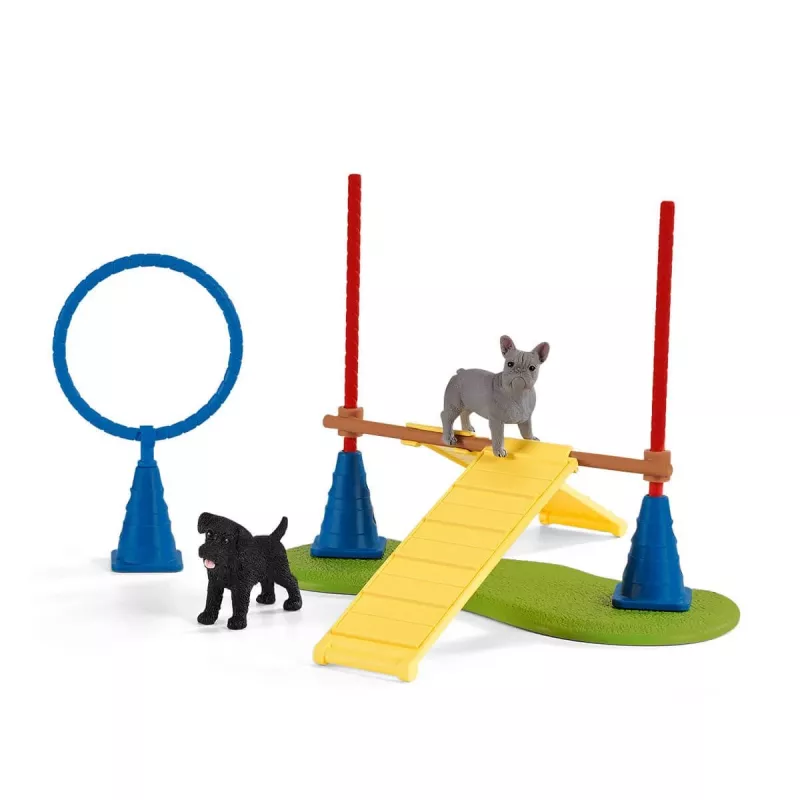 schleich Farm Life Trening agility szczeniąt, Farm World, 3 lat(a), Wielokolorowy
