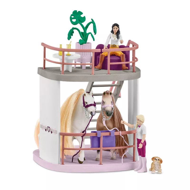 schleich HORSE CLUB Sofia’s Beauties Salon Piękności dla Koni, Salon i spa, Czesana sierść, Konie, 3 lat(a), Wielokolorowy, Plastik