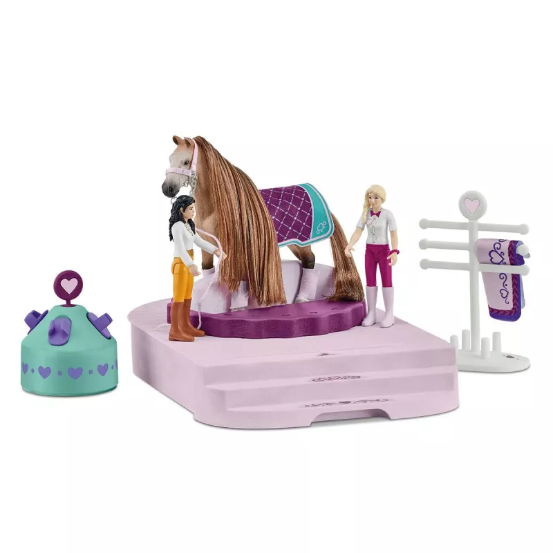 schleich HORSE CLUB Sofia’s Beauties Salon Piękności dla Koni, Salon i spa, Czesana sierść, Konie, 3 lat(a), Wielokolorowy, Plastik