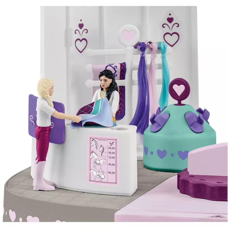 schleich HORSE CLUB Sofia’s Beauties Salon Piękności dla Koni, Salon i spa, Czesana sierść, Konie, 3 lat(a), Wielokolorowy, Plastik