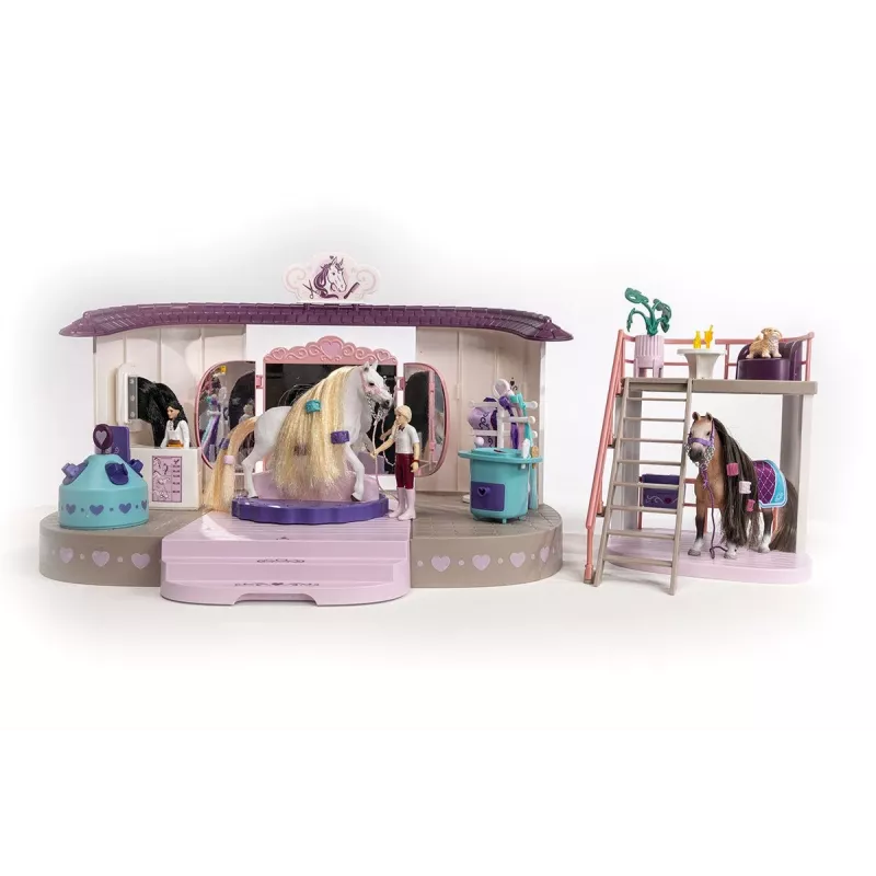 schleich HORSE CLUB Sofia’s Beauties Salon Piękności dla Koni, Salon i spa, Czesana sierść, Konie, 3 lat(a), Wielokolorowy, Plastik