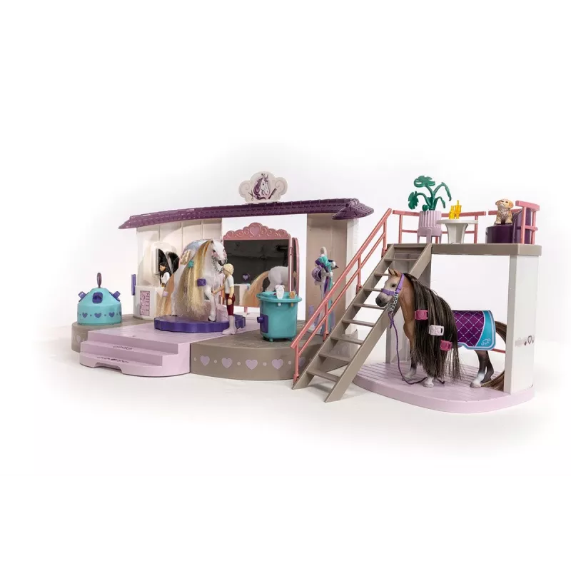 schleich HORSE CLUB Sofia’s Beauties Salon Piękności dla Koni, Salon i spa, Czesana sierść, Konie, 3 lat(a), Wielokolorowy, Plastik
