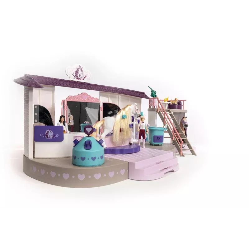 schleich HORSE CLUB Sofia’s Beauties Salon Piękności dla Koni, Salon i spa, Czesana sierść, Konie, 3 lat(a), Wielokolorowy, Plastik