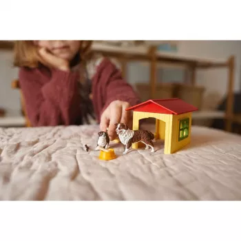 Domek dla psa Schleich FARM WORLD 42573 Wielokolorowy Zalecany wiek 3+