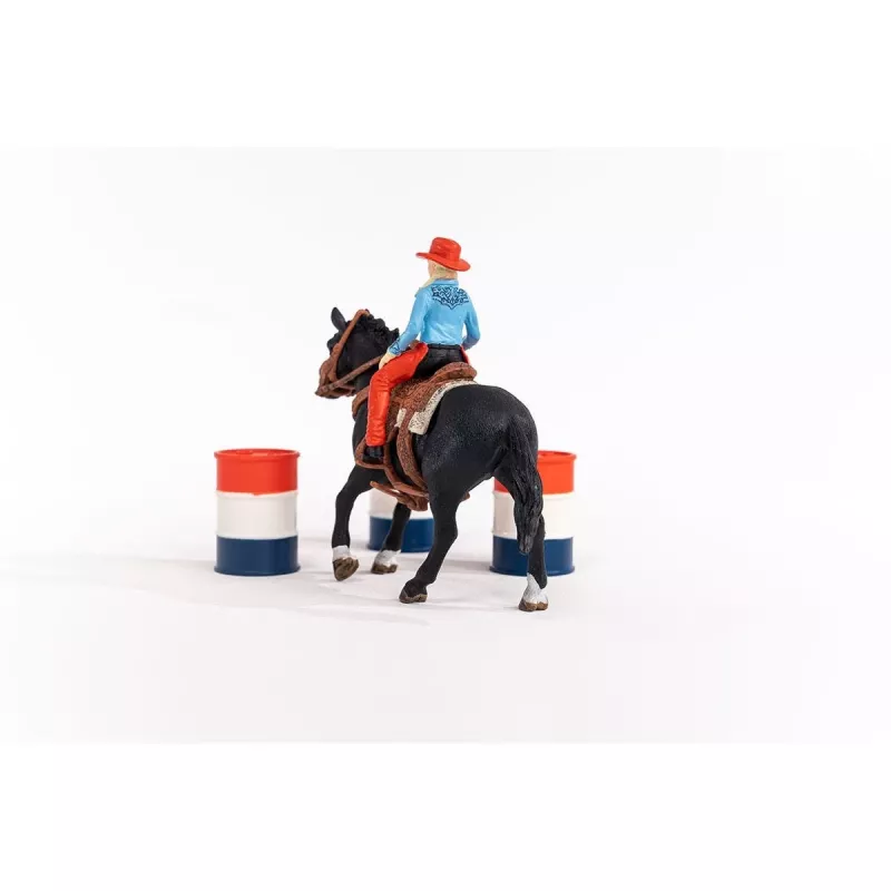 schleich Cowgirl Barrel Racing Fun, 3 lat, Wielokolorowy