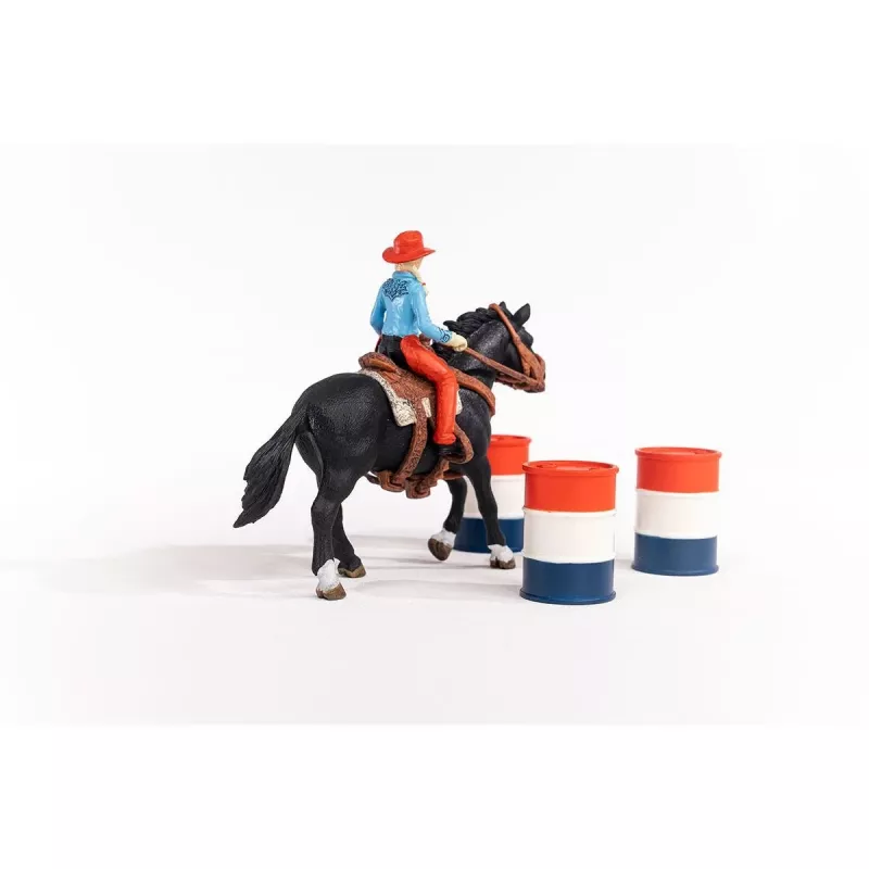 schleich Cowgirl Barrel Racing Fun, 3 lat, Wielokolorowy