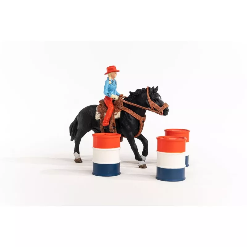 schleich Cowgirl Barrel Racing Fun, 3 lat, Wielokolorowy
