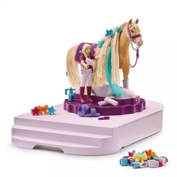 schleich HORSE CLUB Sofia’s Beauties Stacja pielęgnacji koni, Wyczesywana sierść, Konie, 3 lat(a), Wielokolorowy