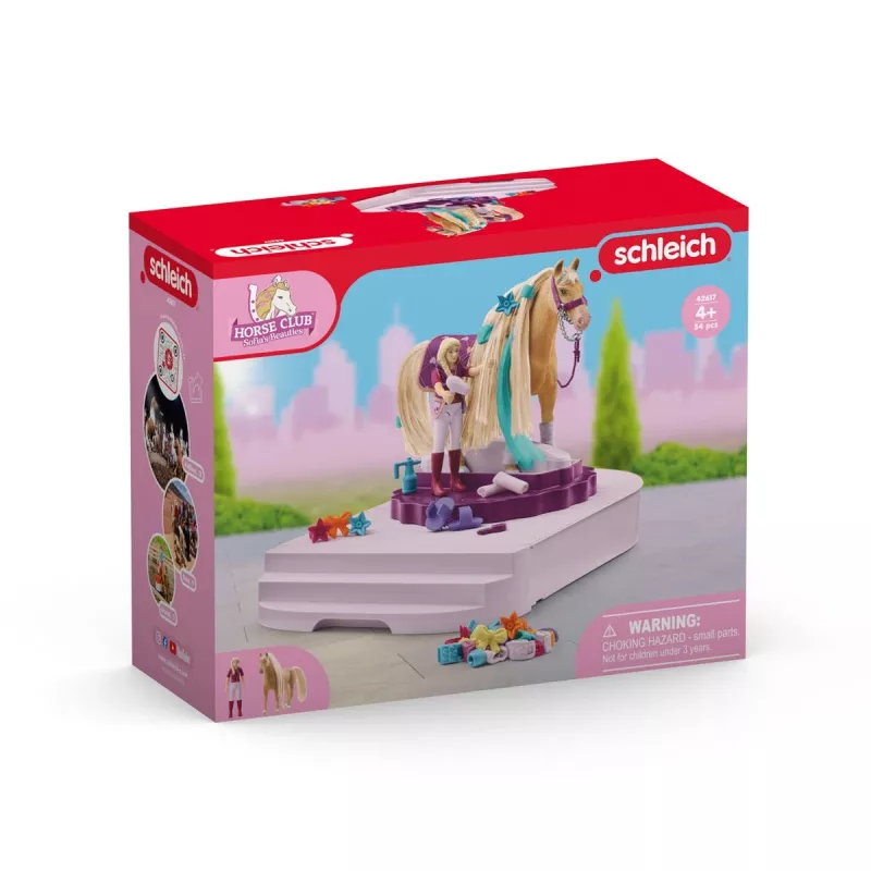 schleich HORSE CLUB Sofia’s Beauties Stacja pielęgnacji koni, Wyczesywana sierść, Konie, 3 lat(a), Wielokolorowy