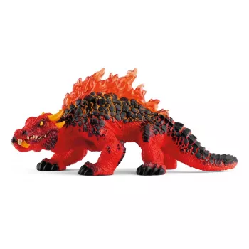 schleich ELDRADOR CREATURES Magma Lizard, 7 lat, Lava World, Potwory i smoki, Czarny, Czerwony, Plastik