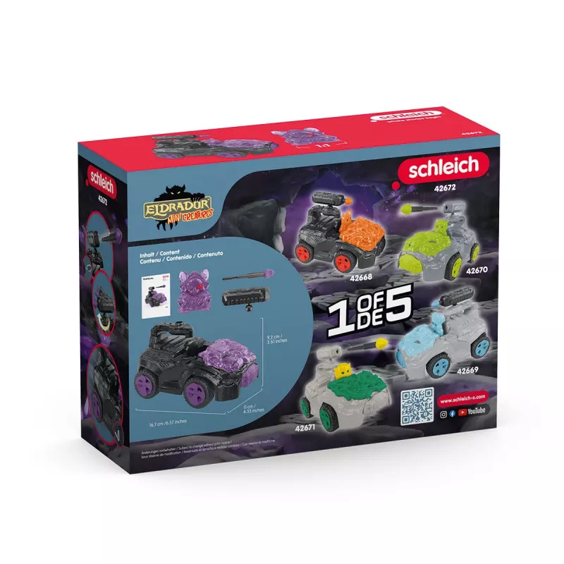 Schleich Shadow CrashMobile z Mini Stworkiem Czarno-Fioletowy 42672