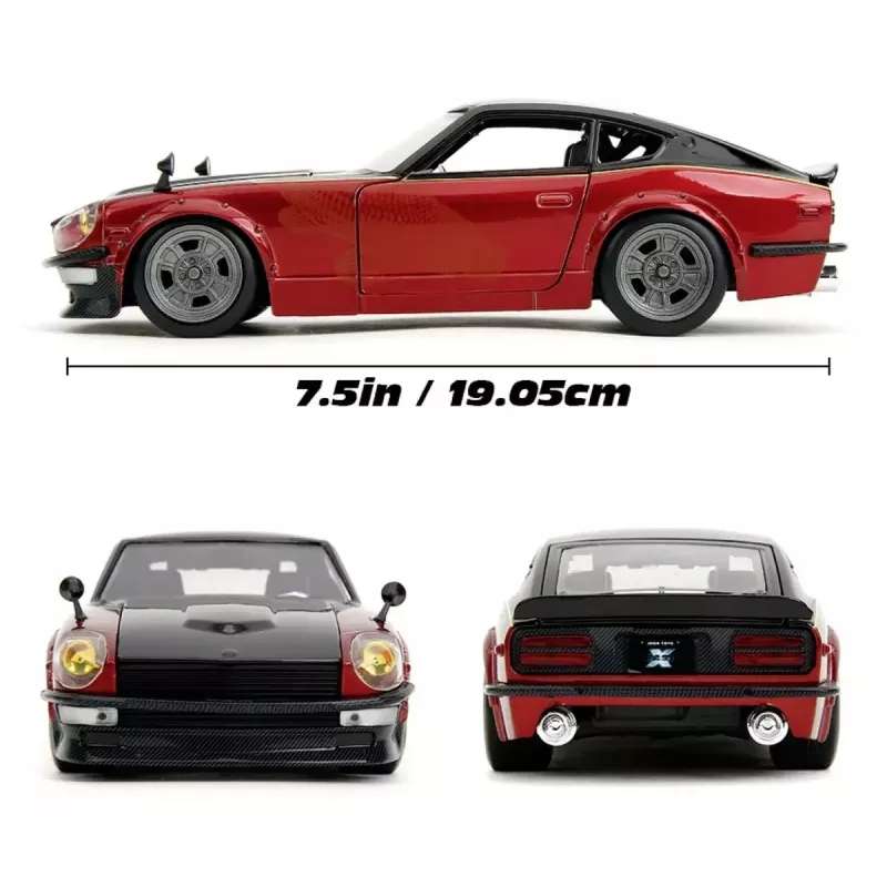 Samochód Jada Toys 253203090 Fast & Furious Metal Plastik Guma Czarny Czerwony