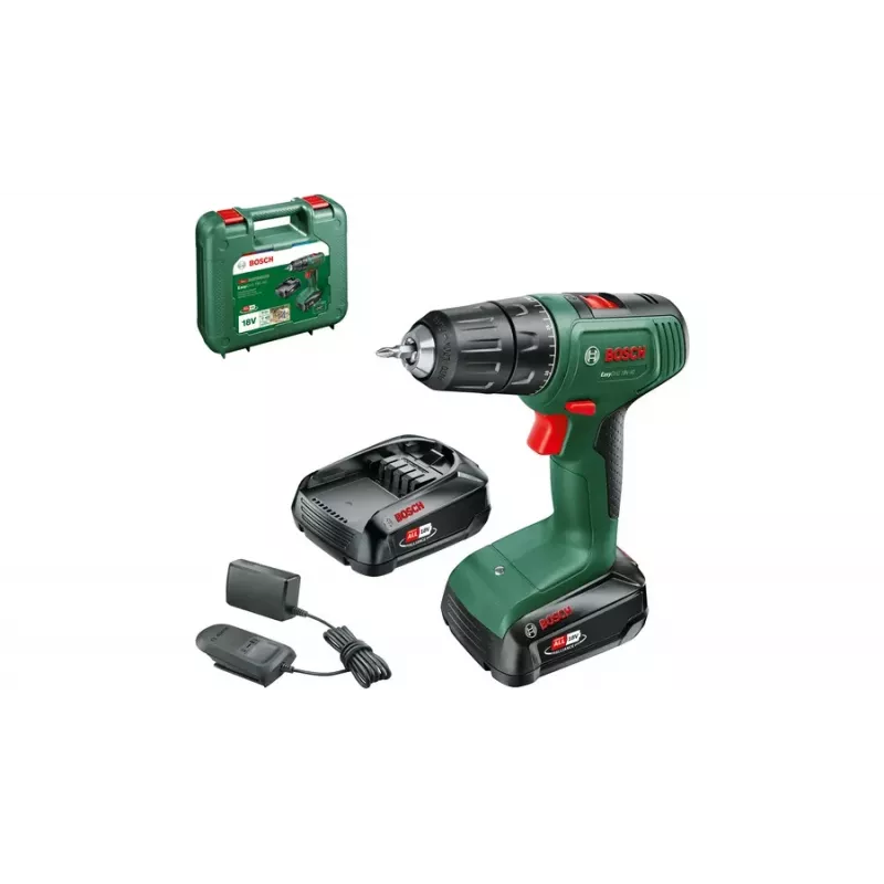 Bosch EasyDrill 18V-40 1630 RPM beznarzędziowy 1,3 kg Czarny, Zielony