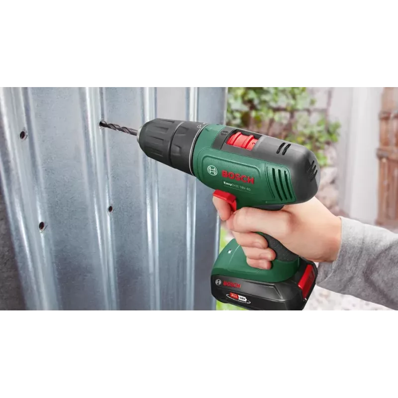 Bosch EasyDrill 18V-40 1630 RPM beznarzędziowy 1,3 kg Czarny, Zielony