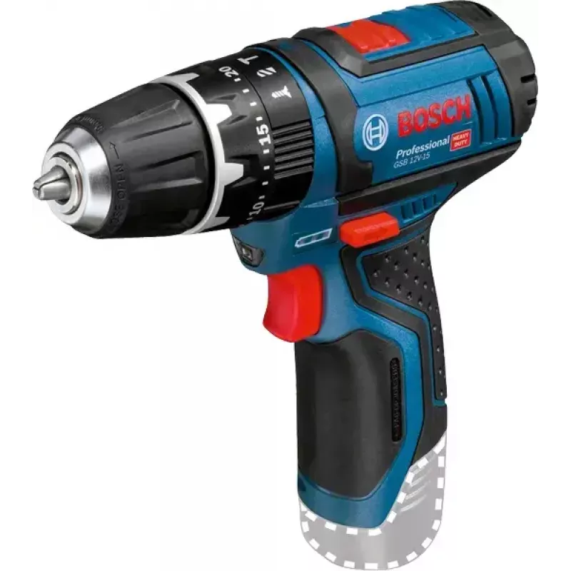 Wiertarka pistoletowa Bosch GSB 12V-15, 1300 obr./min, akumulator 2 Ah
