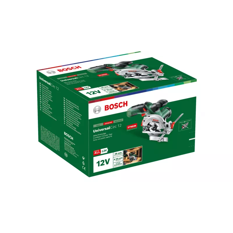 Bosch UniversalCirc 12 8,5 cm Czarny, Zielony 1400 RPM