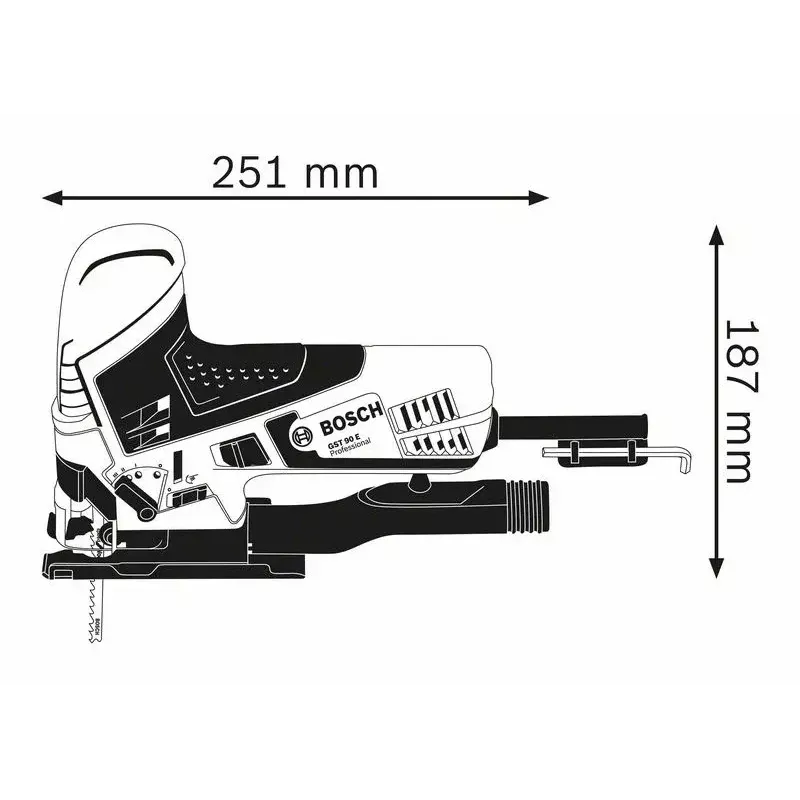 Bosch 0 601 58G 000 wyrzynarka sieciowa 650 W 2.3 kg