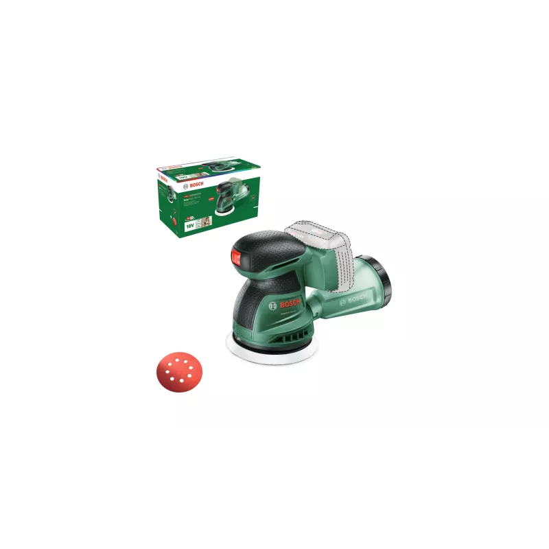 Bosch EasyOrbit 18V-10 (Baretool), szlifierka oscylacyjna, czarna, zielona, tworzywo sztuczne, Niemcy, 23000 OPM, 1 mm