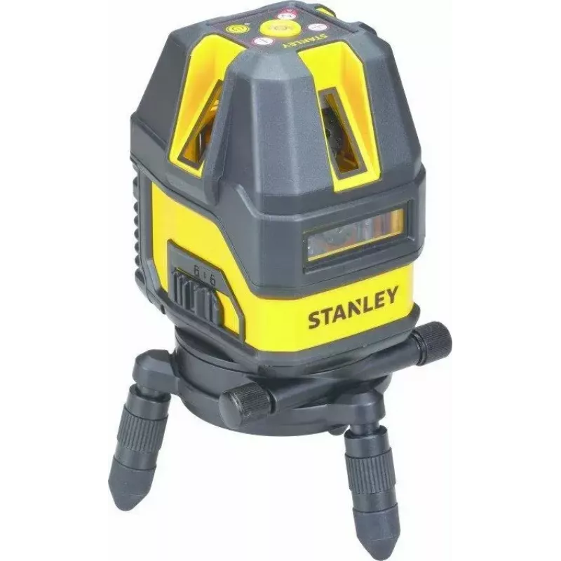 Poziomica laserowa STANLEY Multi-Line STHT77514-1 — czerwony laser, 4 pionowe i 1 pozioma linia