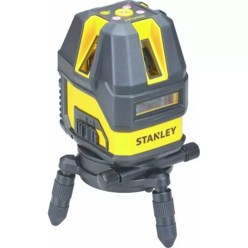 Poziomica laserowa STANLEY Multi-Line STHT77514-1 — czerwony laser, 4 pionowe i 1 pozioma linia