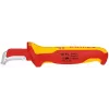 Nóż stałoostrzowy Knipex 009855 metaliczny czerwono-żółty