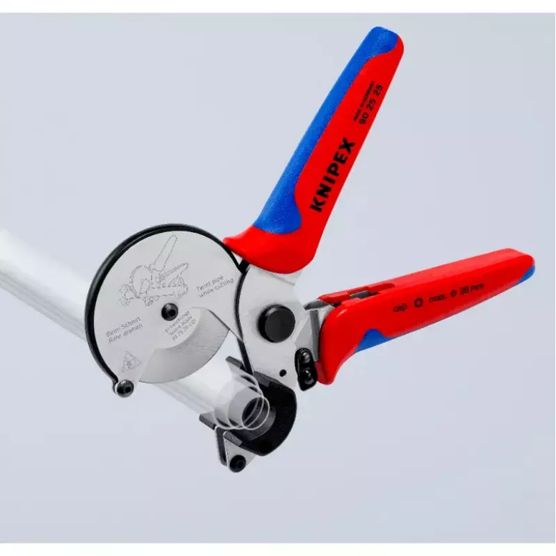 Nożyce do rur Knipex 90 25 25 Aluminium Czarny niebieski czerwony 210 mm