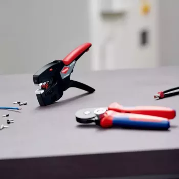Knipex 12 72 190 szczypce stal tworzywo sztuczne uchwyt czarny czerwony 190 mm