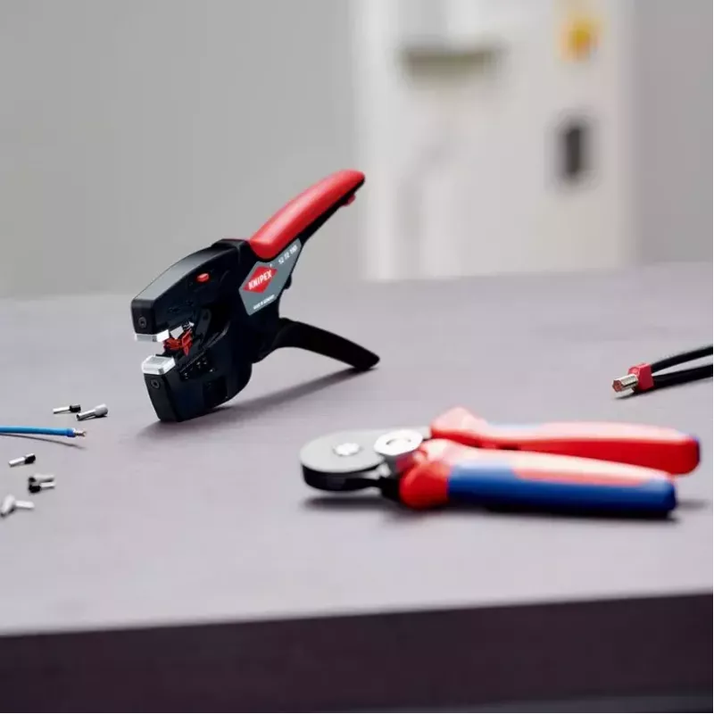 Knipex 12 72 190 szczypce stal tworzywo sztuczne uchwyt czarny czerwony 190 mm