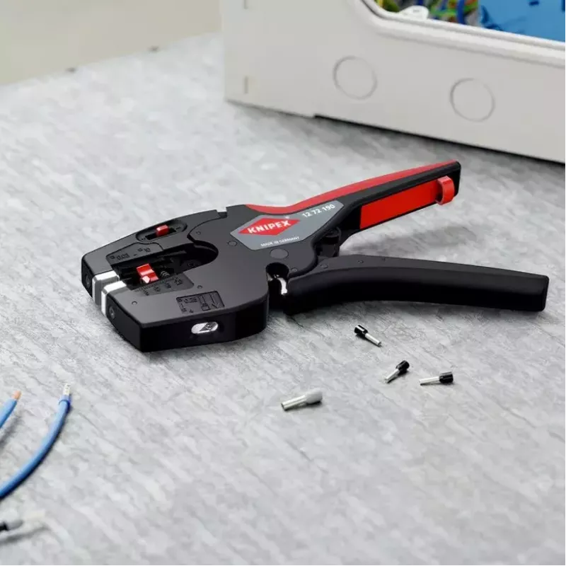 Knipex 12 72 190 szczypce stal tworzywo sztuczne uchwyt czarny czerwony 190 mm