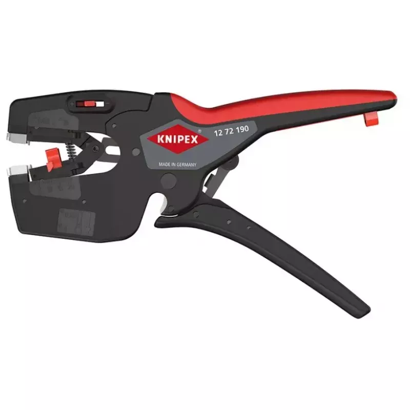 Knipex 12 72 190 szczypce stal tworzywo sztuczne uchwyt czarny czerwony 190 mm