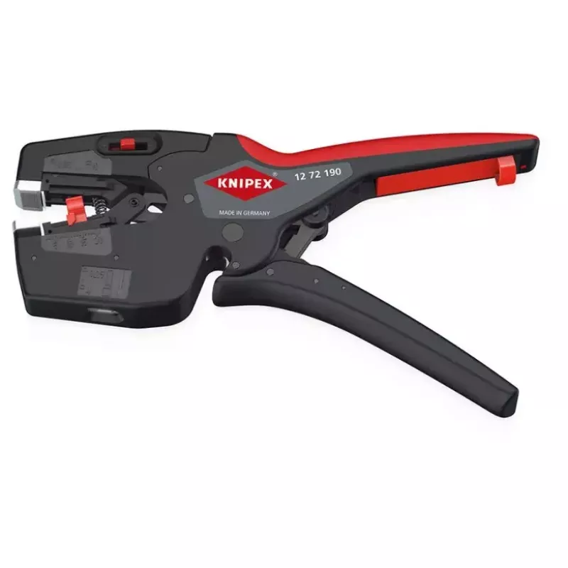 Knipex 12 72 190 szczypce stal tworzywo sztuczne uchwyt czarny czerwony 190 mm