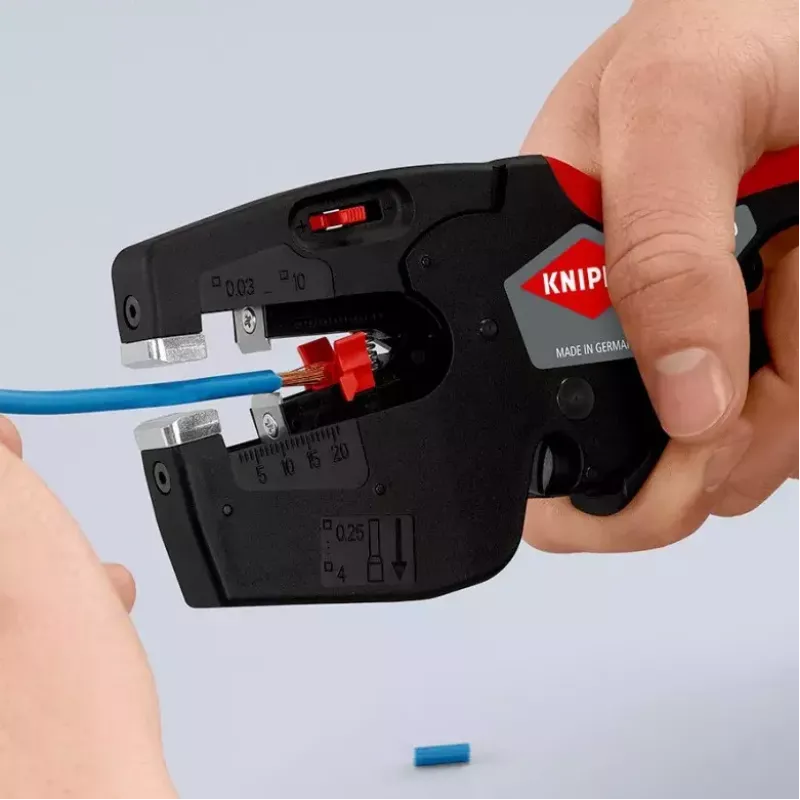 Knipex 12 72 190 szczypce stal tworzywo sztuczne uchwyt czarny czerwony 190 mm