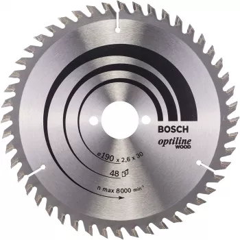 Bosch Optiline Wood Circular Saw Blades, Wood, 19 cm, Bosch, 340 g, 1 szt.