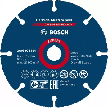 Bosch 2 608 901 196 tarcza tnąca do narzędzi obrotowych szlifowanie/szlifowanie tworzywo sztuczne, drewno