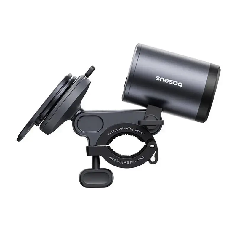 Uchwyt rowerowy Baseus PrimeTrip 2-in-1 na telefon z latarką, czarny