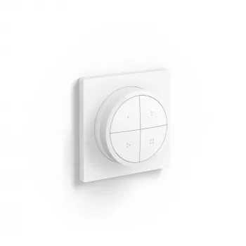 Philips Tap dial switch, Bezprzewodowy, Biały, Wolnostojący/naścienny, IP20, Plastik, IP20