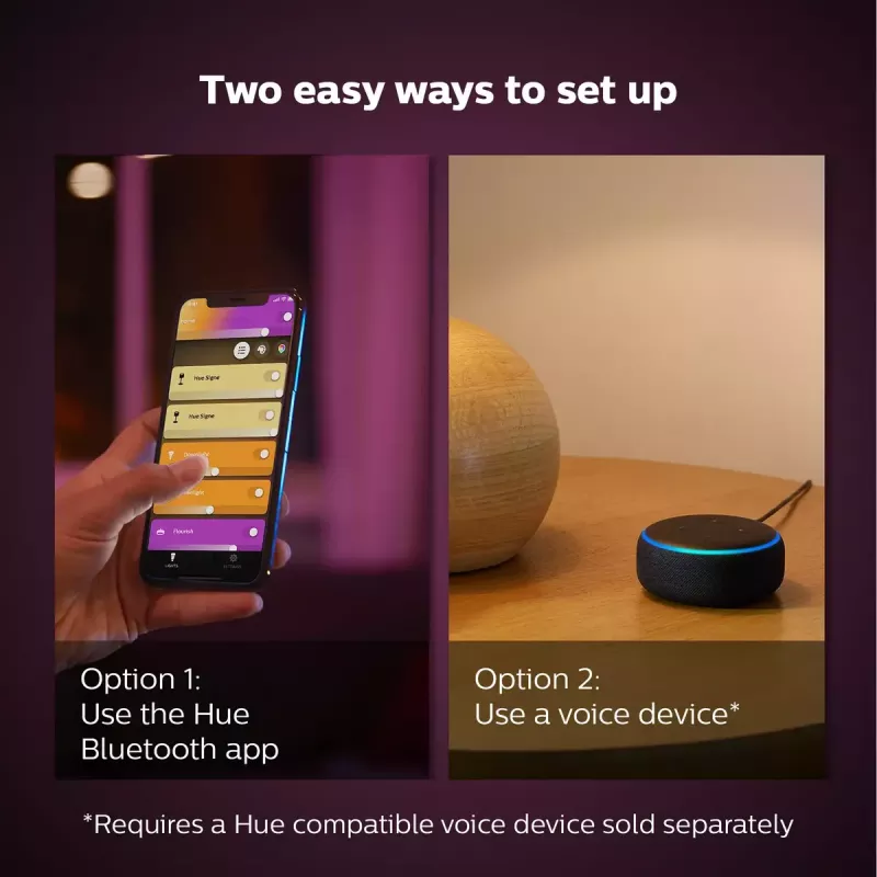 Inteligentna żarówka Philips Hue biały and colour ambience Candle E14, Bluetooth/Zigbee, 5,3 W (zestaw 2 szt.)