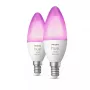 Inteligentna żarówka Philips Hue biały and colour ambience Candle E14, Bluetooth/Zigbee, 5,3 W (zestaw 2 szt.)