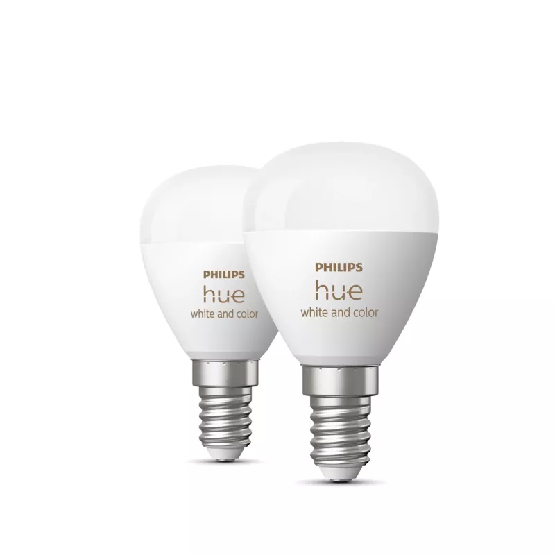 Philips Hue biały and colour ambience Lustre – inteligentna żarówka E14 – (2 szt.)