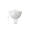 Inteligentny punkt świetlny Philips Hue biały and colour ambience MR16, GU53, 6,3 W, Bluetooth/Zigbee