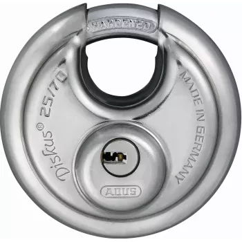Kłódka dyskowa ABUS 25/70 kd Zamek na klucz 5 kluczy 7 cm