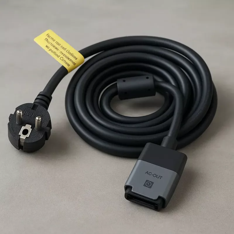 Kabel EcoFlow BKW-AC Czarny 5 m