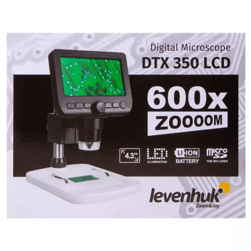 Mikroskop cyfrowy Levenhuk DTX 350 LCD 600x powiększenie